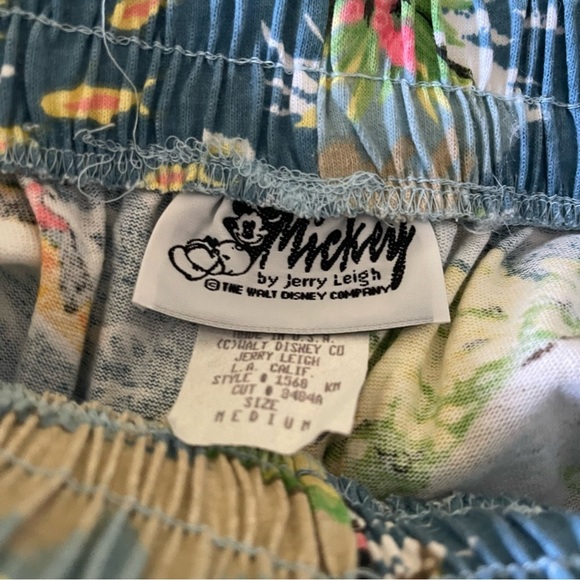 Mickey by Jerry Leigh shorts vintage 90’s size medium Disney ocean tropical - Picture 7 of 11